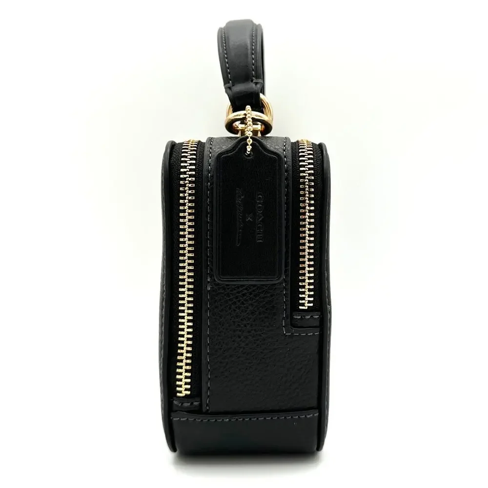 Coach X Tom Wesselmann Box Crossbody Black Leather CQ047 - Picture 4 of 8
